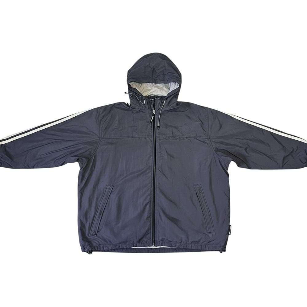 Y2K Abercrombie & Fitch Full Zip Jacket Windbreaker Mens XL Hooded Athletic Prep